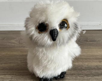 Ty ビーニーブーズ オースティン ホワイト フクロウ グリッター