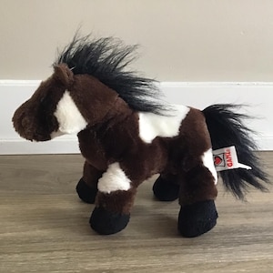 Ganz Webkinz Pinto Stuffed Animal Plush Toy 8.5&quot;