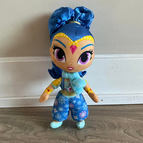 Shimmer And Shine Blue Genie Plush Stuffed Doll Toy 10" Nickelodeon