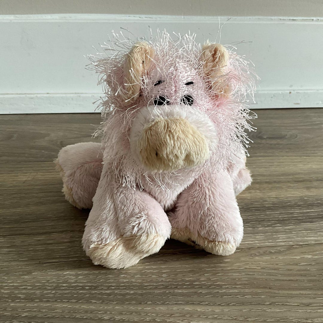 Webkinz Ganz Fuzzy Pink Pig Piggy HM002 Stuffed Plush Animal Toy