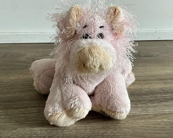 Webkinz Ganz Fuzzy Pink Pig Piggy HM002 Stuffed Plush Animal Toy