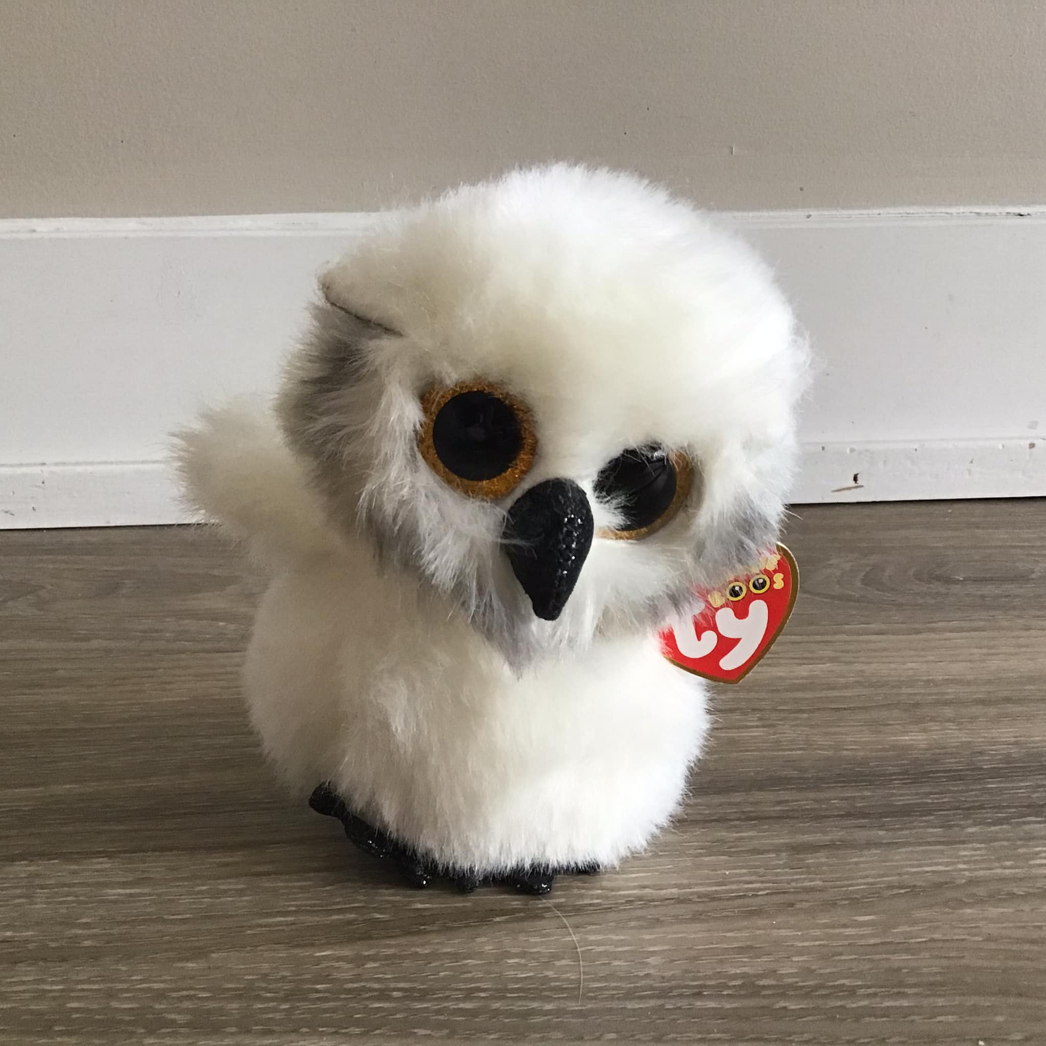 ty Beanie Boos Austin the Owl Stuffed Animal Plush Toy 6.5"
