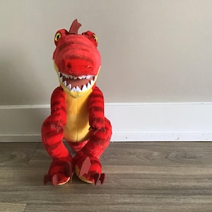 Build - A - Bear Red Dinosaur Stuffed Animal Plush Toy 18&quot;