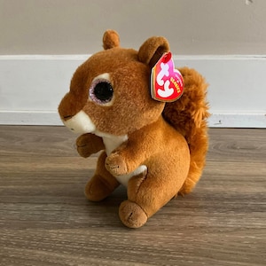 ty Beanie Boos Squire the Squirrel Stuffed Animal Plush Toy 7&quot;