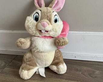 Disney Store Miss Bunny Plush 12" Bambi Thumpers Girlfriend Pink Stuffed Animal