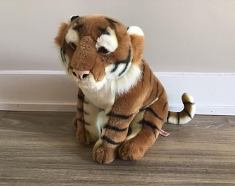 Aurora Realistic Tiger Stuffed Animal Plush Toy 15.5&quot;