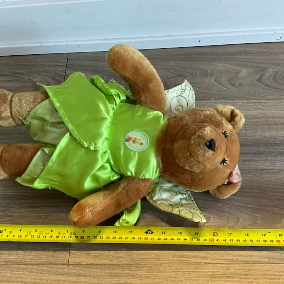 限定品　ハーマン社　ティンカーベル　テディベア ディズニー ティンカーベル ドレス 翼付き 18インチ ぬいぐるみ