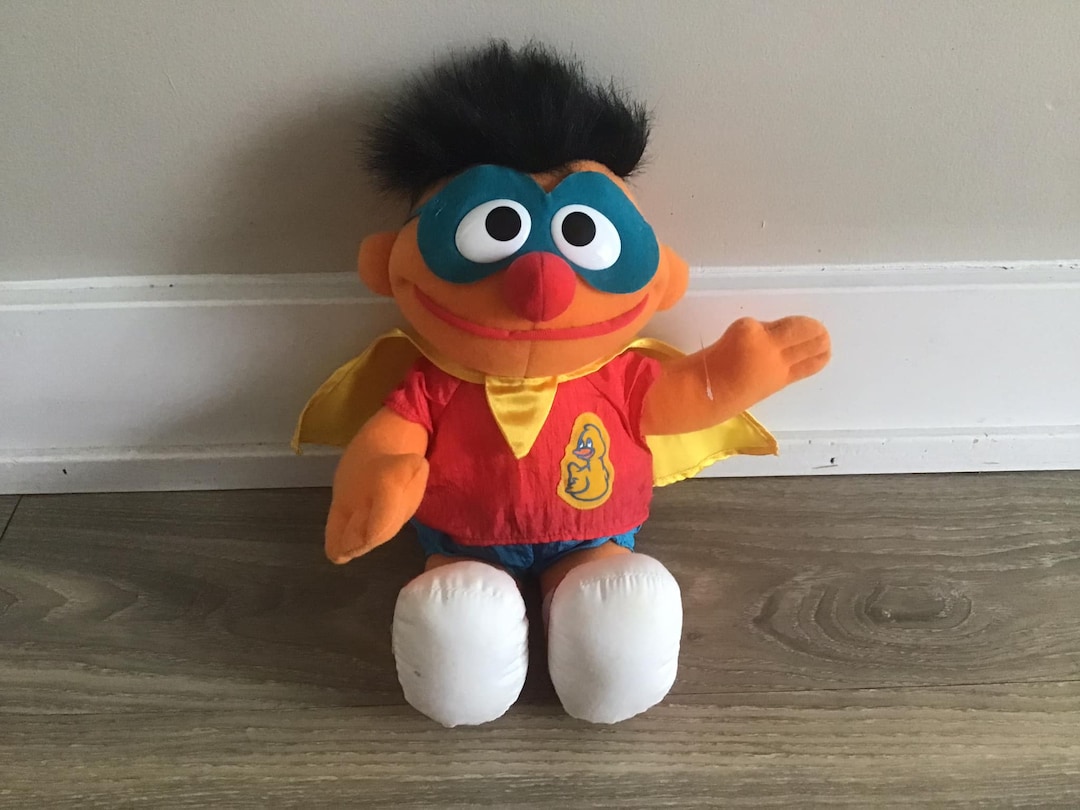 Vintage 1997 Tyco Sesame Street Ernie Stuffed Plush Toy 13