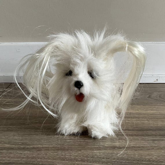 Furreal Fur Real Friends Plush Pup White Yorkie Dog Puppy Long