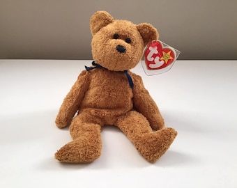 TY Beanie Babies FUZZ テディベア ハートタグ付き 新品同様! - Etsy 日本