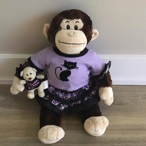 Build-A-Bear Girl Monkey Stuffed Animal Plush Toy 18&quot;