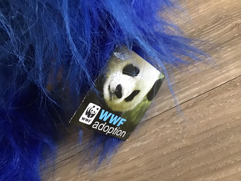 Fiesta WWF Adoption Realistic Blue Macaw Stuffed Animal Plush Toy 9.5