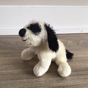 Ganz Webkinz Plush Black & White Cheeky Dog HS192
