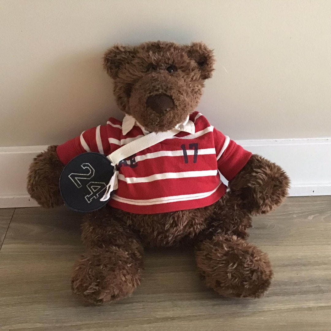 Gund American Eagle Rosco the Rugby Bear Stuffed Animal Plush Toy 19.5 ...