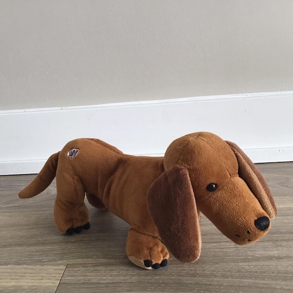 Ganz Webkinz Cinnamon Dachshund Plush Hotdog Weenie Dog Stuffed