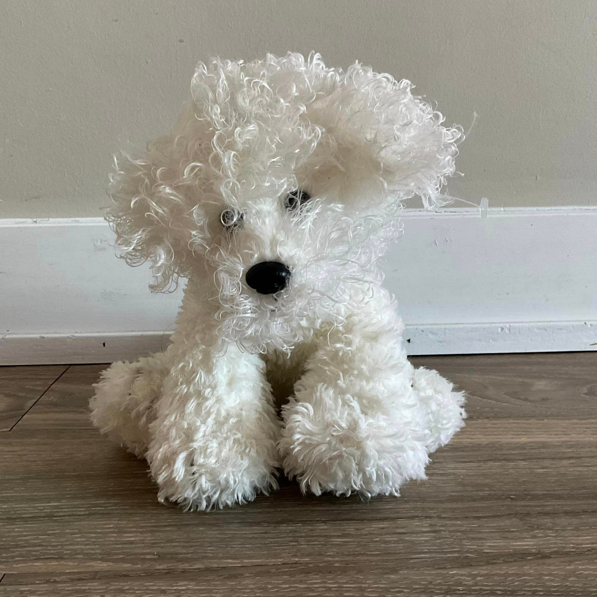 Ty Plush White Bichon Frise Dog Stuffed Animal 11 Etsy UK