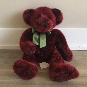Russ Berrie Spangles the Teddy Bear Stuffed Animal Plush Toy 13&quot;