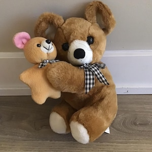 Cute Teddy Bear with Toy Bear Stuffed Animal Plush Toy 10&quot;