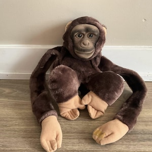 HOSUNG ホスン サル　チンパンジー　パペット　ぬいぐるみ　ビンテージ Vintage Hosung Monkey Puppet - Etsy