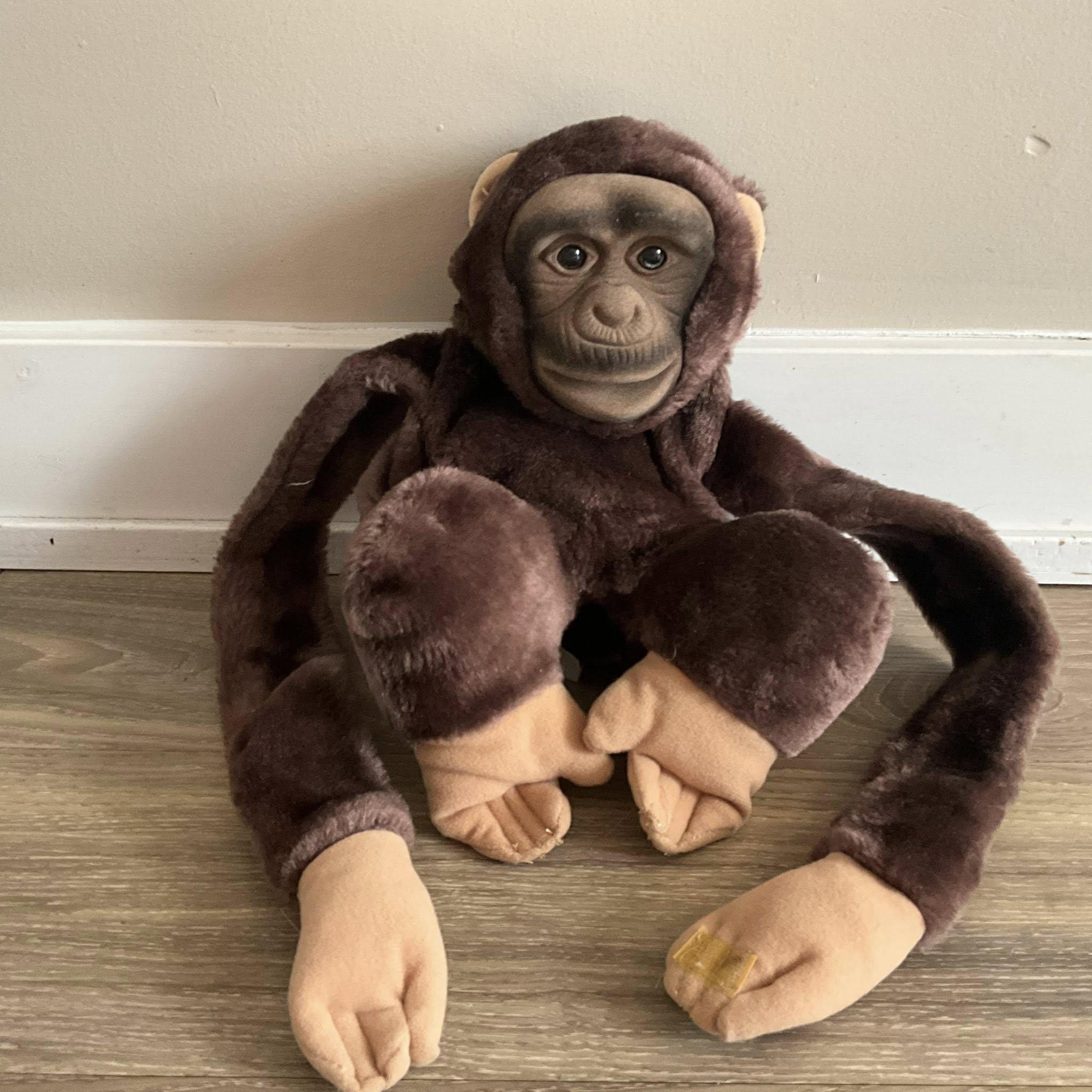 HOSUNG ホスン サル　チンパンジー　パペット　ぬいぐるみ　ビンテージ Hosung monkey puppet - Etsy 日本
