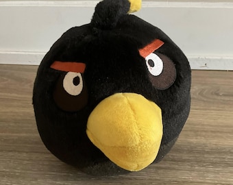Angry Birds Plush Black Bird Soft Collectible