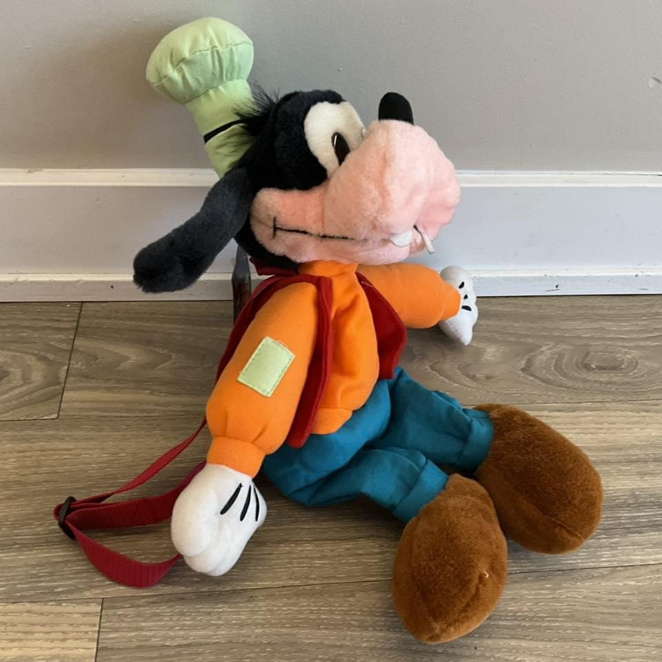 Vintage 90s Mickey for Kids Plush Backpack Goofy 22