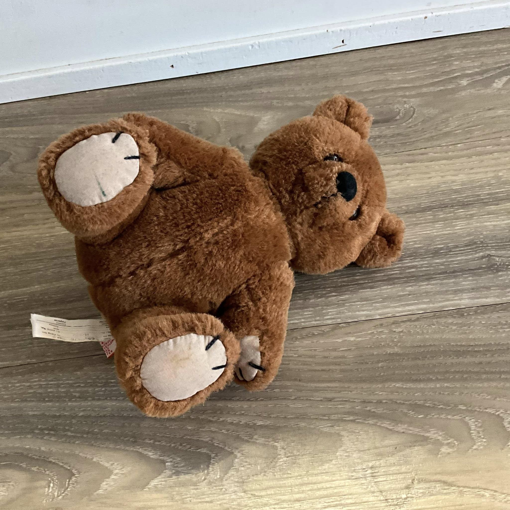 Vintage Dakin Brown Jointed Teddy Bear Plush Stuffed Animal - Etsy