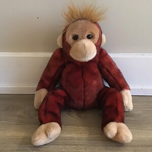 Vintage Ty 1999 Beanie Babies Schweetheart the Monkey Stuffed Animal Plush Toy 14&quot;