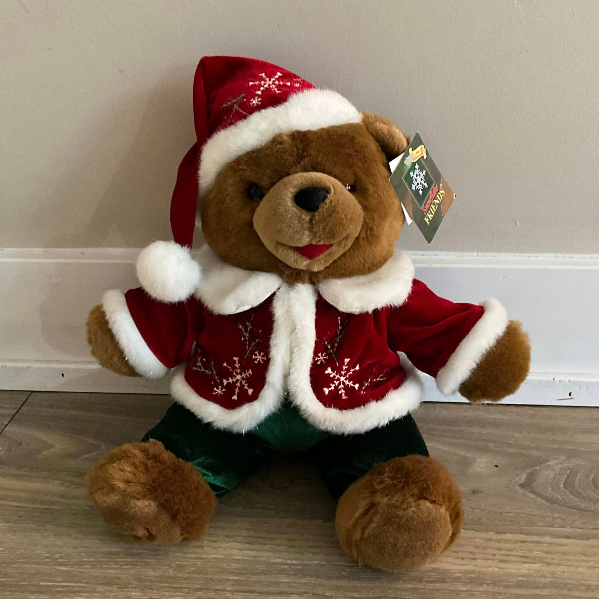 2004 Snowflake Friends Teddy Bear Stuffed Animal Plush Toy 14