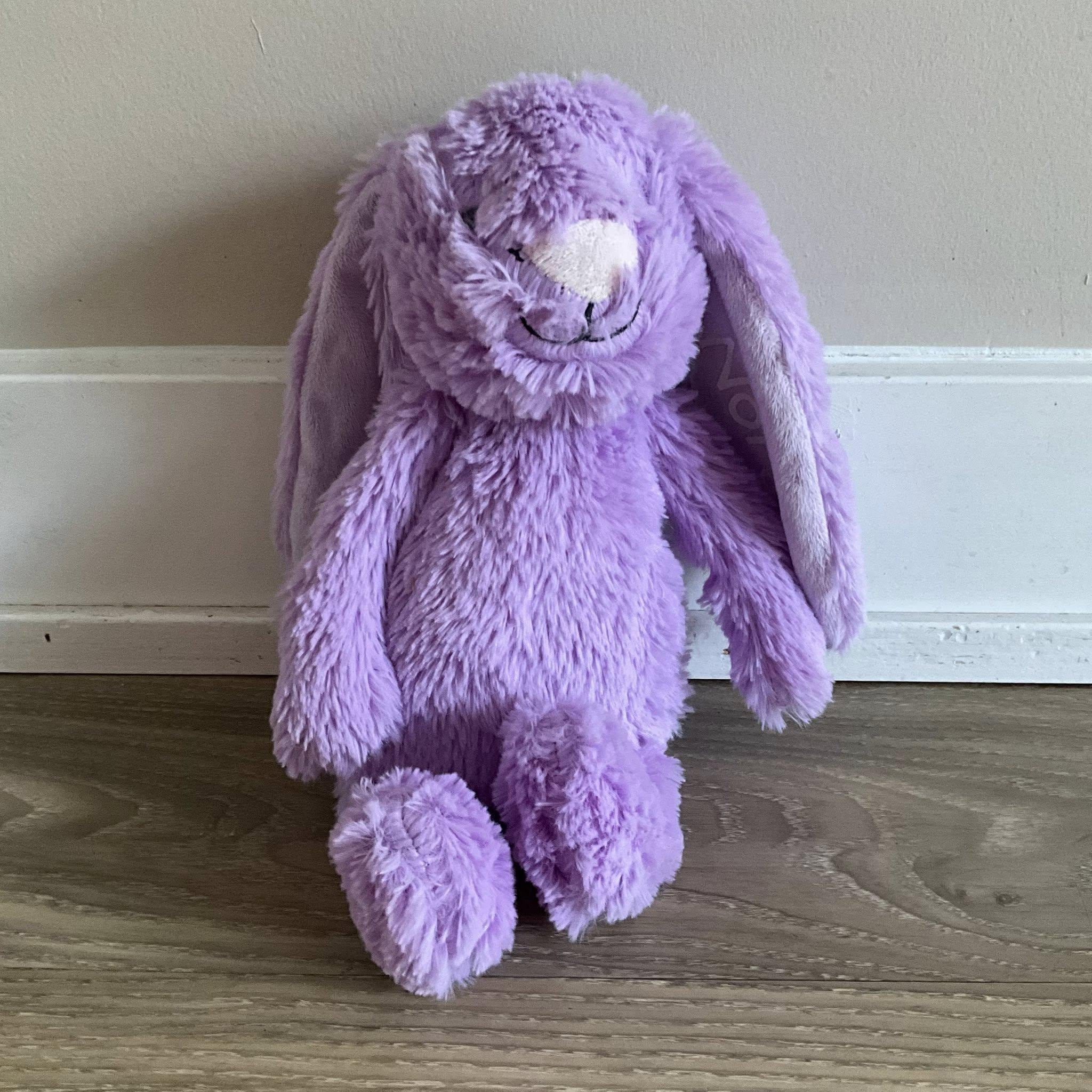 Norah Purple Bunny Rabbit Stuffed Animal Plush Toy 11.5
