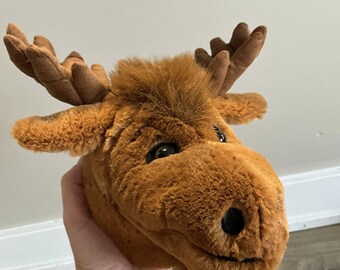 Moose Head Plush Trophy Mount Style Wall Decor