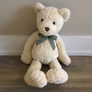 Gund Cream Teddy Bear Stuffed Animal Plush Toy 19&quot;