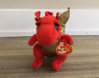 Ty Beanie Babies Legend the Dragon Stuffed Animal Plush Toy 8.5&quot;