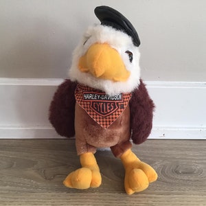 Harley Davidson Bald Eagle Mascot Peluche de peluche de 11 pulgadas