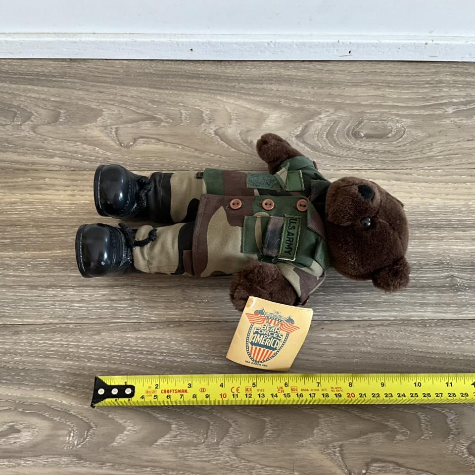 Bear Forces of America U.S. ARMY RANGER 10” Brown Teddy Bear Plush