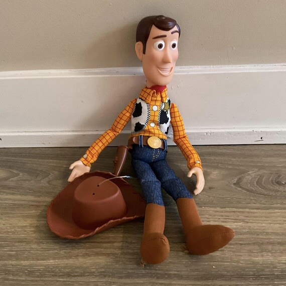 Toy Story Electronic Woody Stuffed Animal Plush Toy 16 Etsy UK