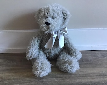 Oso de peluche gris Ganz, juguete de peluche de 15,5"