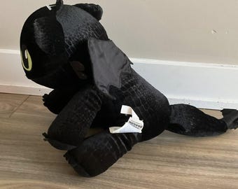 Build A Bear Toothless Night Fury Dreamworks How to Train Your Dragon  Plush