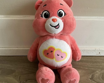 Care Bears Love A Lot Pink Hearts Valentines  Plush Stuffed Animal