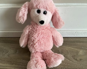 TY Attic Treasure Pricilla Pink Poodle Dog Large Plush Stuffed Animal Cuddly