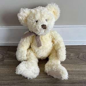 Russ Berrie Buckingham the Teddy Bear Stuffed Animal Plush Toy 14&quot;