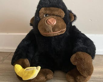 Monkey/Gorilla Holding Banana Stuffed Animal Plush Toy