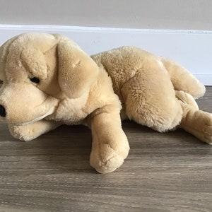 Realistic Golden Retriever Puppy Dog Stuffed Animal Plush Toy 13&quot;
