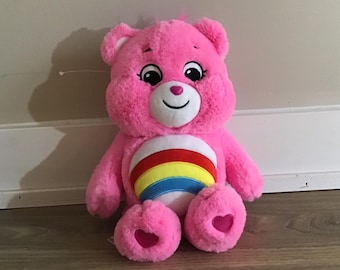 Care Bear Cheer Teddy Bear Stuffed Animal Plush Toy 13.5