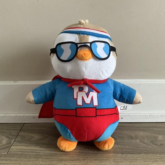 Pudgy Penguins 12-inch White-brown Huggable Plush With Multicolor