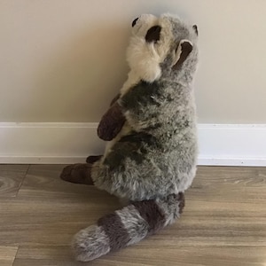 Bravo Realistic Raccoon Stuffed Animal Plush Toy 18&quot;