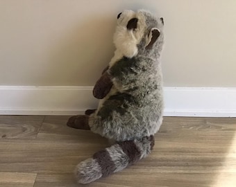 Bravo Realistic Raccoon Stuffed Animal Plush Toy 18"
