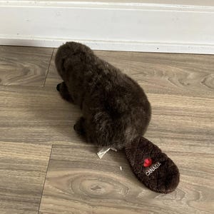 Realistic Canada Beaver Stuffed Animal Plush Toy 11&quot;