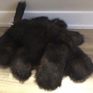 Realistic Fluffy Brown Puppy Dog Stuffed Animal Plush Toy 21.5"