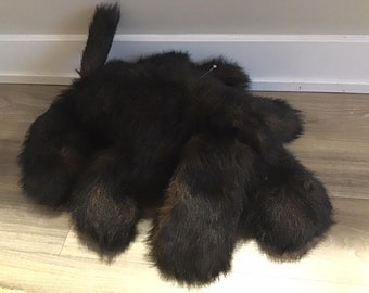 リアルなふわふわの茶色の子犬のぬいぐるみ 21.5インチ